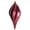 Burgundy, variant on Vickerman 8'' Lime-red Glitter Swirl Drop Christmas Ornament