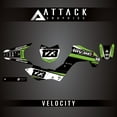 thumbnail image 2 of Attack Graphics Custom Velocity Complete Bike Graphics Kit for Kawasaki KLX140R F 2021, 2 of 3