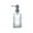 White, variant on Diamond Pattern Glass Soap Dispenser, 16.22 oz Refillable Soap Body Wash Dispenser, for Kitchen and Bathroom