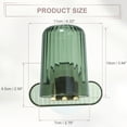 thumbnail image 6 of Unique Bargains 1 Set Wall Mounted Toothbrush Holder with Cup for Bathrooms Green 4.33"x2.56", 6 of 7