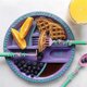 thumbnail image 3 of Newway Newway Constructiveeating Garden Fairy Plate & Utensils Children's Table Placemats 3 Piece Dinnerware & Plate Set, 3 of 5