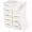 White, variant on 6/10Pcs Plastic Storage Baskets with Lids, Stackable Organizer Boxes for Shelves Drawers Closets, Decorative Containers for Home Office Game Room, Gift Storage
