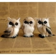 thumbnail image 5 of Simulated Plush Owl Fake Owl Furry Owl Christmas Ornament Owl Figurine Cute Owl Model for Collection Birthday Gift, Pack of 3 (Brown), 5 of 5