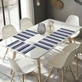 thumbnail image 4 of Placemats Set of 6, Pink Striped Place Mats Navy Blue Vertical Stripes Tablemats Washable Placemat Table Decoration for Kitchen Table Dinner Party Home Decor Indoor Outdoor 13x19 Inch, 4 of 9
