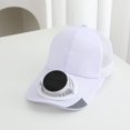 thumbnail image 4 of Leeye Solar Fan Hat Rechargeable Baseball Cap with Built-in Cooling Fan Solar Powered USB Charging Sun Protection Hat for Outdoor Sports Hiking Fishing, D, One Size, 4 of 7