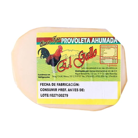 Queso tipo provoleta El Gallo ahumada por kilo