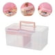 thumbnail image 2 of GOOHOCHY Caja de almacenamiento transparente, portátil, multiusos, con asas (4,8 l), 2 of 8