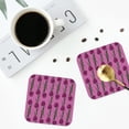 thumbnail image 4 of Kdxio Tulips Flowers Funny Coasters,4 Pcs Leather Coasters,Housewarming Gifts,Protect Furniture from Water Marks Scratch and Damage, 4 of 8