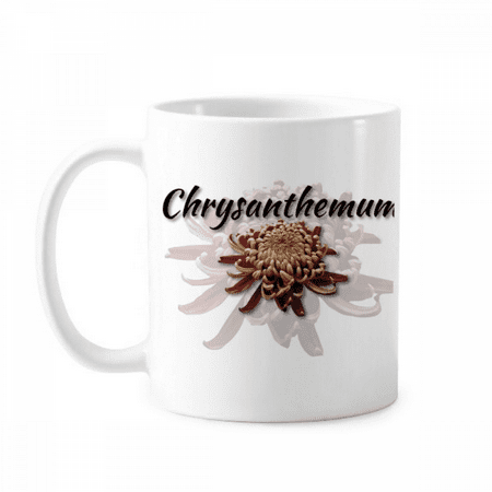 

Flowers Chrysanthemums Blossom Beautifully Mug Pottery Cerac Coffee Porcelain Cup Tableware