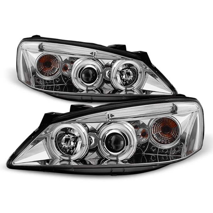 Fits 0510 Pontiac G6 Gtp Gxp Chrome Twin Halo Projector LED Headlights