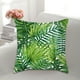 thumbnail image 4 of Funda de cojín con diseño botánico verde de la selva Cojín de sofá Cojín decorativo con hojas de la selva tropical Funda de cojín para sofá de casa Cojines estampados de felpa, 4 of 8