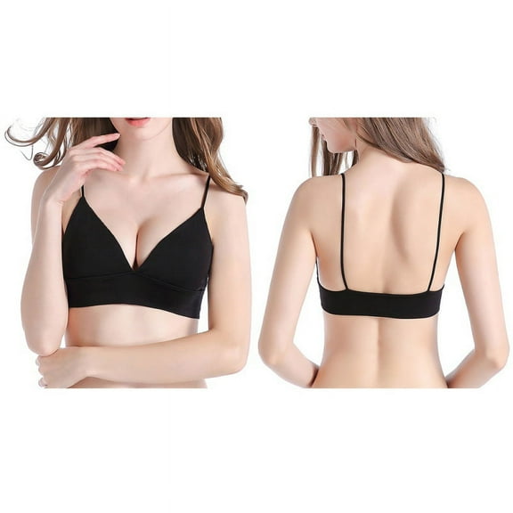 Women Push Up Deep V Underwire Padded Sport Bra Brassiere 32 34 36 38 Cup B C D
