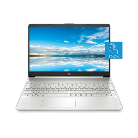 HP 15.6" HD Touchscreen Laptop, AMD Ryzen 7 5700U Processor, AMD Radeon Graphics, 16GB DDR4 RAM 512GB SSD, Windows 11 Home, WiFi 6 (802.11ax) & Bluetooth 5.2, Natural Silver