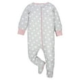 thumbnail image 5 of Wonder Nation Baby Neutral Zip Up Sleep ‘N Play Footed Pajamas, 2-Pack, Sizes Newborn - 6/9 Months, 5 of 8