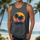 thumbnail image 1 of Camiseta sin mangas de cuello redondo para hombre, blusa informal de verano sin mangas con estampado de cuello redondo para hombre, 1 of 5