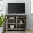thumbnail image 4 of Walker Edison Two-Door Corner TV Stand for TVs up to 48", Grey Wash, 4 of 11