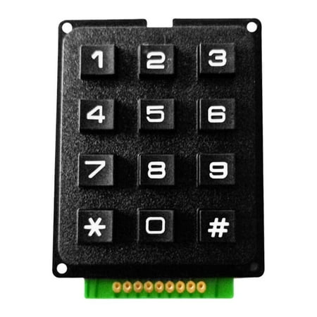 Keyboarant 1PC Small Single-Chip Microcomputer Matrix Array 12 Keys 4 x 3 Switch Numeric Keypad Keyboard Module for L