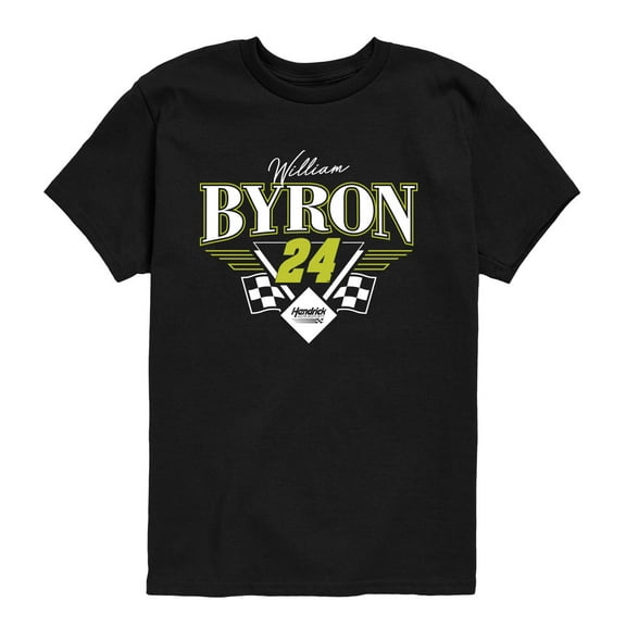 NASCAR - William Byron Triangle Wings - Kids Youth Short Sleeve Graphic T-Shirt