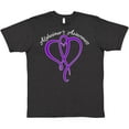 thumbnail image 3 of Inktastic Alzheimer's Awareness Purple Ribbon Heart T-Shirt, 3 of 5