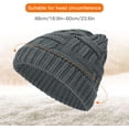 thumbnail image 5 of BEIPEGIN 2 Pack Ponytail Hat Messy Bun Beanie for Women Warm Trendy Soft Stretch Criss Cross Hat for Women Knit Hats for Women Winter Cute Winter Hats for Women, 5 of 7