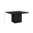 thumbnail image 3 of Meridian Furniture Belinda Square Black Solid Wood and Oak Veneer Dining Table, 3 of 7