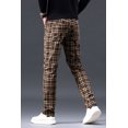 thumbnail image 6 of Mens Vintage Plaid Dress Pants Chino Pants Versatile Casual to Formal Wear, 6 of 8