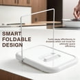 thumbnail image 5 of Pot Lid Holder and Spoon Rest for Kitchen Counter, Foldable Pan Lid Organizer Stand with Non-Slip Pads, Multifunctional Utensil Holder, 5 of 8