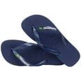 thumbnail image 4 of Havaianas Brazil Logo Men's Flip Flop Sandals - Navy Blue, 8, 4 of 6