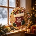thumbnail image 3 of Christmas Pearl Diamond Art Hanging Ornament Kit - Diamond Art Suncatchers - DIY Pearl Bead Painting Kits for Adult, Christmas Party Decorations for Home Wall Decor, 3 of 7