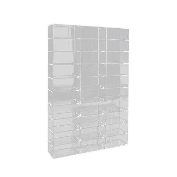 Vitrina Transparente Para Modelo De Coche 1/64 Con Vitrina Antipolvo Para Regalos, 30 Rejillas Sunnimix Exhibición del coche de los juguetes