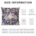 thumbnail image 5 of Qinduosi Spring Pillow Covers Purple Spring Summer Decorations Throw Pillow Covers Farmhouse Cushion Case for Sofa Couch White, 5 of 5