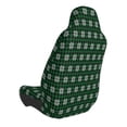 thumbnail image 2 of Wukai Green Buffalo Plaid Merry Christmas Full Set Car Seat Covers with Soft Padding Universal Auto Front Seats Protector and Cushion Mat, 2 of 5