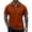 Ginger, variant on Men Short Sleeve Polo Shirt with Zipper Collar Casual Fit Pocket Design Lightweight Material for Daily Wear