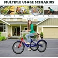 thumbnail image 2 of ABORON Adult Tricycle,3 Wheel Bike Adults,Three Wheels Cruiser Bike 16/20/24/26 inch Wheels,1/7 Speed,Cargo Basket,Multiple Colors, 2 of 8