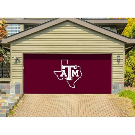 Texas A M Aggies 7 X 16 Logo Double Garage Door Decor Walmart Com