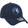 thumbnail image 3 of Men's New Era Navy Minnesota Timberwolves Official Team Color The League 9FORTY Adjustable Hat, 3 of 4