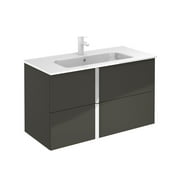 ROYO USA 40" ONIX 2 DRAWER ANTHRACITE WITH CERAMIC TOP