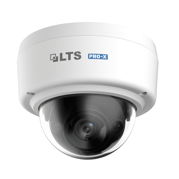 LTS Pro-X LXIP7542W-28SD 4MP WDR Network IR Fixed IP67 Ik10 Dome Camera with Two Way Audio, Built in SD Card Slot & NDAA Compliant