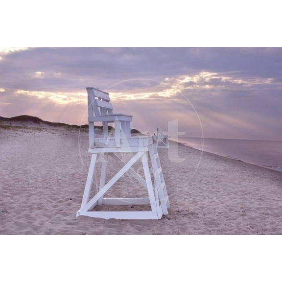Lifeguard Chair on Beach, Cape Cod, Unframed Photographic Print Wall Art by Cindy Goff Sold by Art.Com