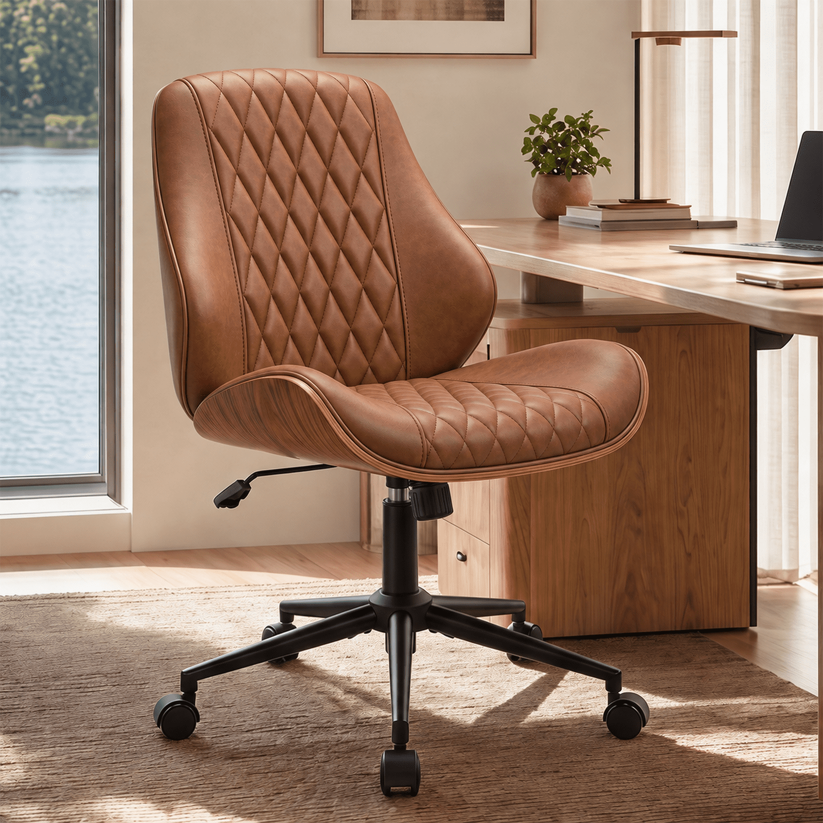 fastes leather office chair armless product