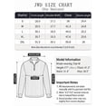 thumbnail image 2 of JWD Men Zip Mock Neck Ribbed Long Sleeve Shirts Stretch Fitted Knit Pullover Light Gray L, 2 of 7