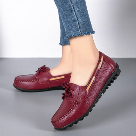 

Yinguo Single Shoes Color Shoes Shoes Laceup Casual Flat Women s Shoes Casual Solid Women s Casual Shoes