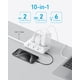 thumbnail image 3 of Regleta de enchufe plano Anker (300J), regleta USB C de 20 W, regleta de alimentación ultra delgada 10 en 1 con 6 CA, 2 USB A/2 USB C, cable de extensión de 5 pies, estación de carga de escritorio, el, 3 of 5