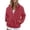 Wine #012, variant on Jackets For Women Winter Casual Zip Up Sherpa Jacket Fleece High Neck Coats Lightweight Fall Outerwear With Pockets, 2XL