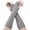 Gray, variant on Bxsruta Fingerless Gloves for Women Unisex Semi-Long Gloves Knitted Fingerless Winter Gloves Soft Mitten GY for Holiday Party Wedding