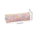 thumbnail image 3 of Cute Heart Pattern Pencil Pouch, Soft Fabric Pencil Case, Large Capacity Portable Storage Pouch, Smooth Zipper Closure for Office Study and Daily Commute, 3 of 6