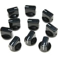 thumbnail image 1 of LAICAIW 10pcs Guitar AMP Effect Pedal Knobs Pointer Knob with Set Screw Black, 1 of 2