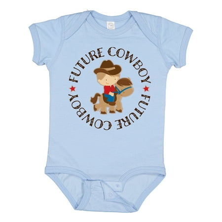 

Inktastic Future Cowboy Western Boy Gift Baby Boy Bodysuit