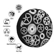 thumbnail image 4 of Yiaed Metallic Gears Print Tire Wheel Cover, Waterproof Spare Tire Cover Fit for Jeep, Truck,Trailer, RV, SUV, Camper and Most Vehicle-16 inch, 4 of 6