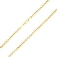 thumbnail image 6 of Nuragold 10k Real Yellow Gold Cable 3mm Rolo Round LInk Chain Necklace (16"-30") Italian Jewelry for Men & Women, 6 of 8